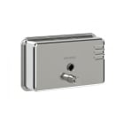 Genwec Horizontal Polished Stainless Steel Soap Dispenser - 1100ml front image on a plain background - GW04020402
