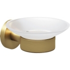 Genwec Nimbus Brushed Gold Round Soap Dish