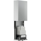 Genwec 1000ml Behind Fixed Mirror Automatic Soap Dispenser  side on image on a plain white background - GW13200401