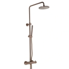 JTP Vos Brushed Bronze Thermostatic Exposed Bar Valve Shower Kit image -  2152819BRZ