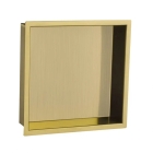 JTP VOS Brushed Brass Square Shower Niche 300mm x 300mm 