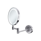 Prestige Holme Round LED Wall Mounted Cosmetic Mirror - Chrome image - CNPW107587