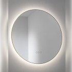 Abode Mayar 600mm Round LED Mirror - Brushed Brass