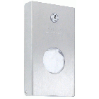 Lockable Sanitary Bag Dispenser Chrome Nickel Stainless Prestige