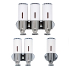 Shower Soap Dispensers White ABS Stainless Steel - Double