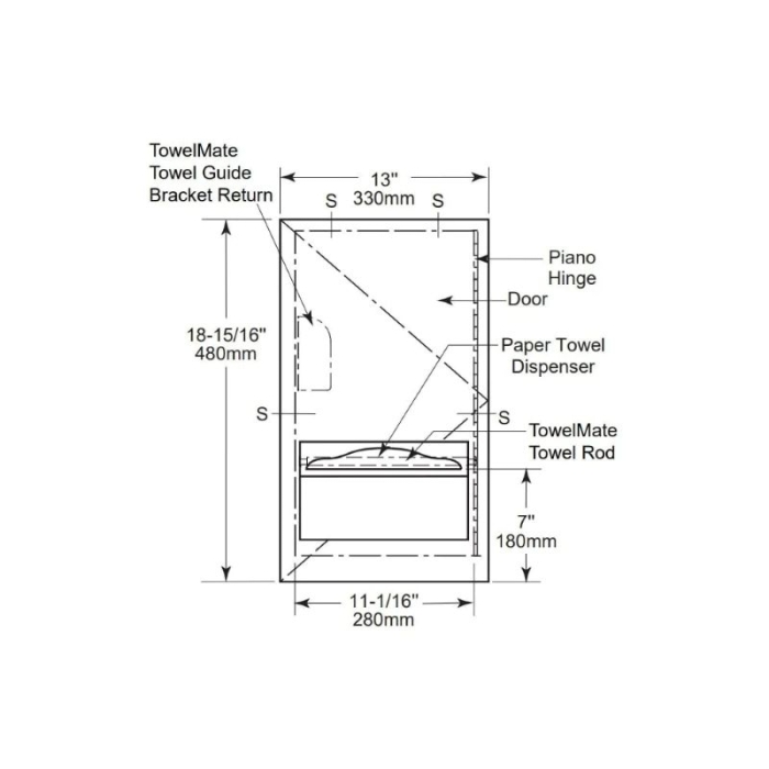 B35903MBLK Cad Drawing