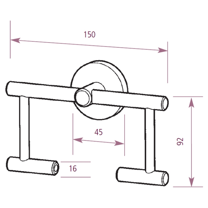 Chrome Satin & Polished Stainless Steel Toilet Roll Holder