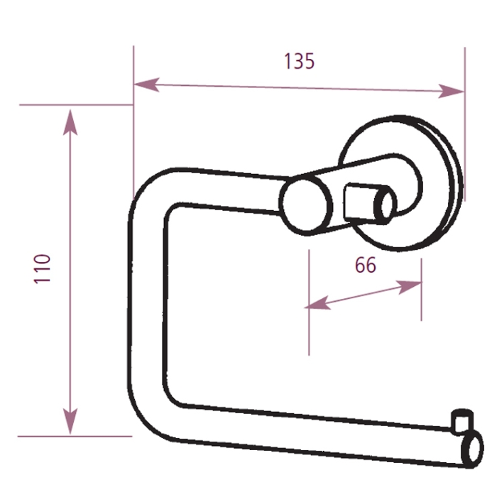 Prestige Chrome Stainless Steel Toilet Roll Dispenser