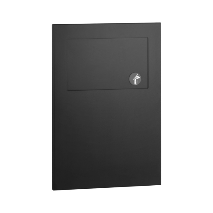 Bobrick Trimline Matt Black Recessed 4.8L Sanitary Disposal Bin image - B35303.MBLK
