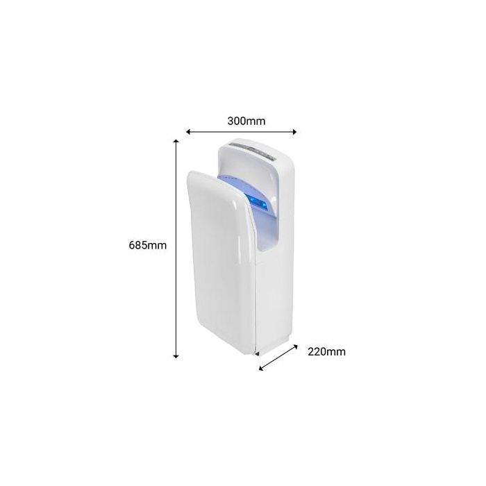 Gorillo Hand Dryer White - Cad Drawing
