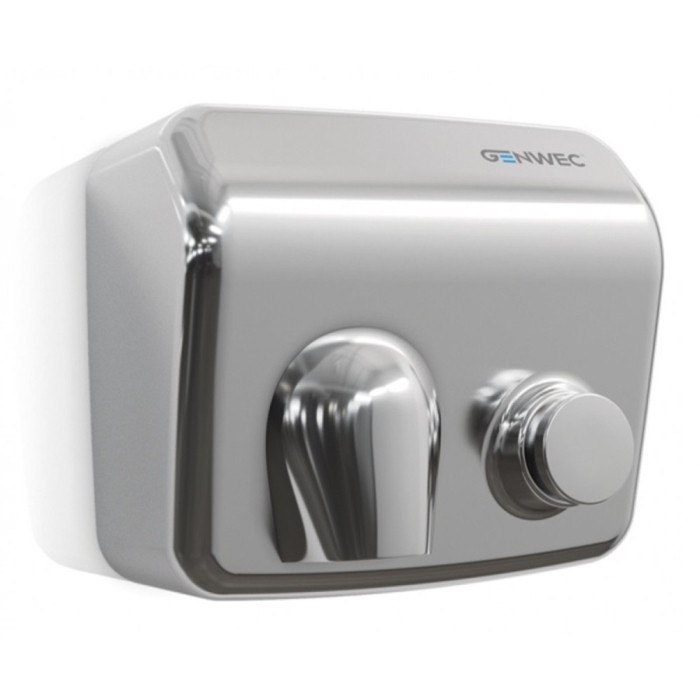 Genwec Classicflow Manual 2.5kW Hand Dryer - Polished Stainless Steel