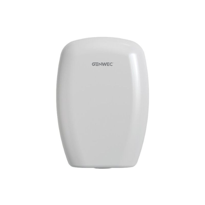 Genwec Neo White ABS Hand Dryer - 800W front view image on a white background - GW011700100