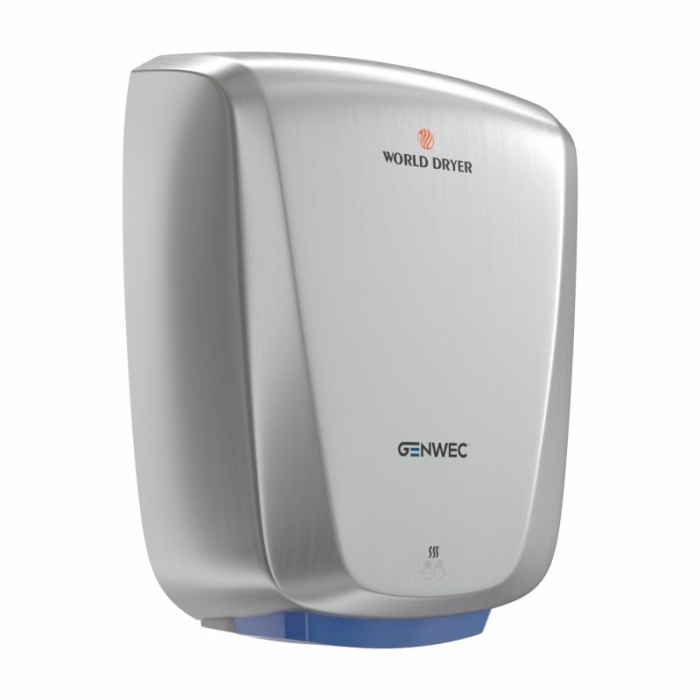 Genwec Verdedri Hand Dryer Aluminium - Brushed