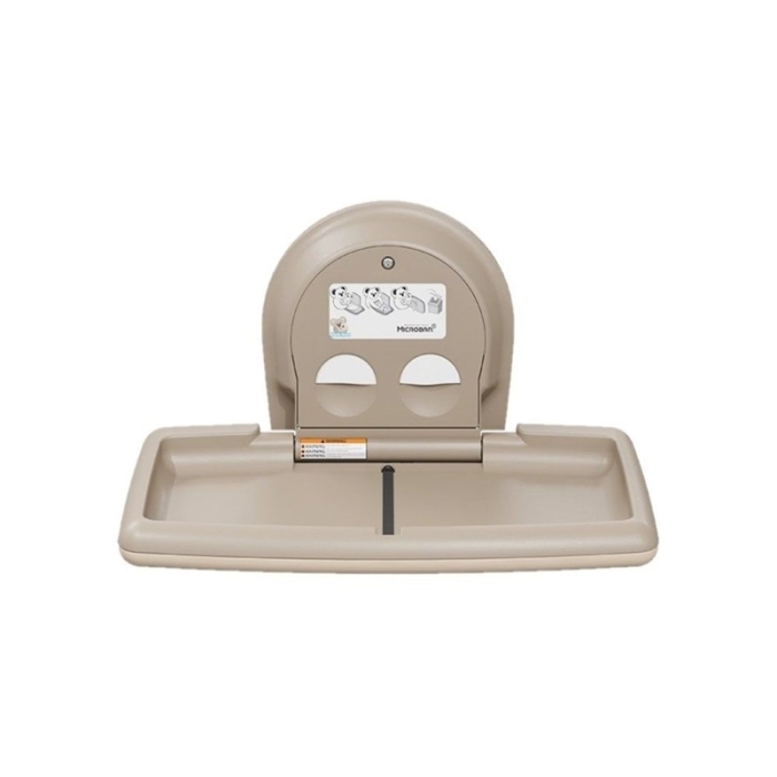 Koala Kare Horizontal Baby Changer - Beige Front View Image Open - KB300-00-EN