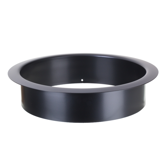 Prestige 260mm Smooth Matt Black Counter Mounted Circular Waste Chute  image - PSC260SMB