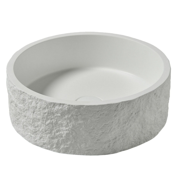Scudo Rok Round Sink Basin - White