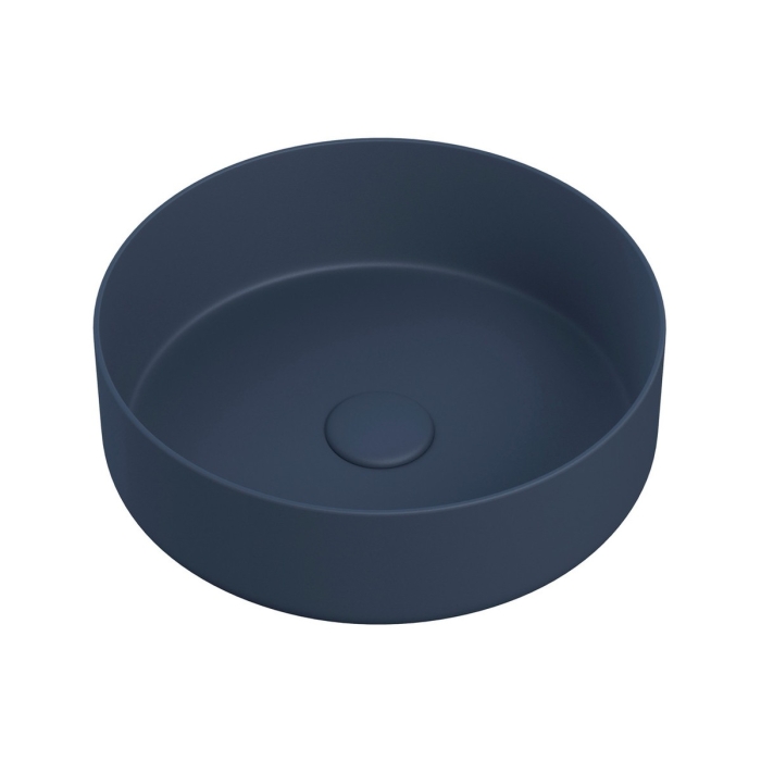 Prestige Hatfield Matt Deep Blue 355mm Ceramic Round Washbowl & Waste image - CNPW105577