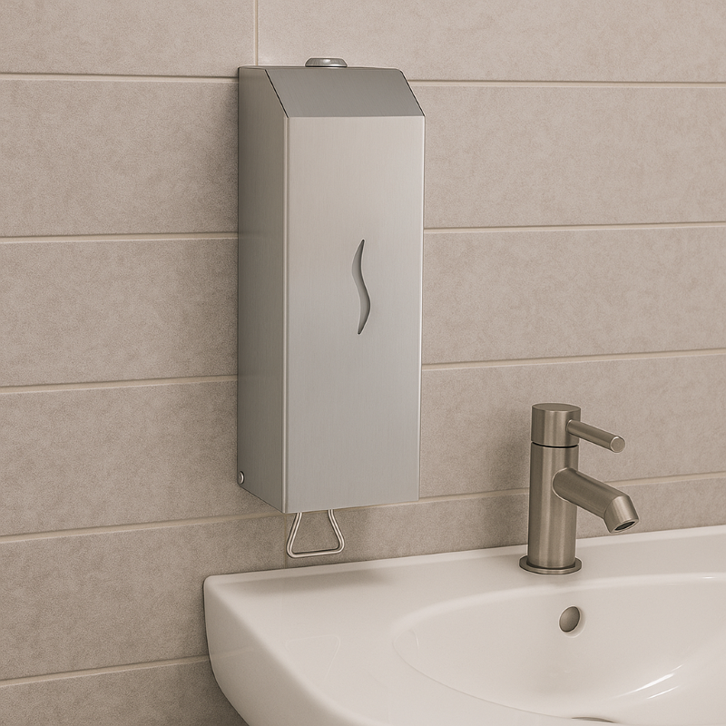 Prestige Ecoline Vertical 1L Foam Soap Dispenser Brushed Stainless Steel E-1MDS/FBS