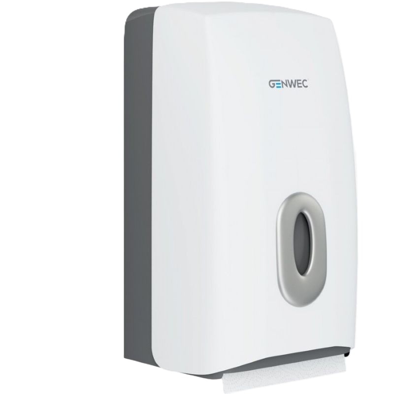 Genwec ABS Paper Towel Dispenser - White - Genwec ABS Paper Towel Dispenser - White