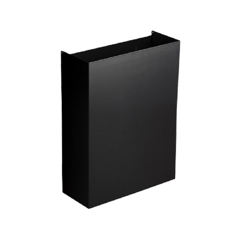 Opal Matt Black Steel 50 Litre Waste Bin on a white background - WB50-BK