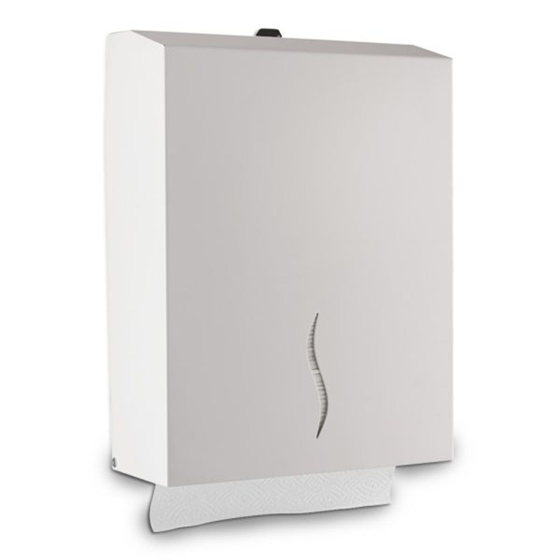 Prestige Ecoline White Steel Hand Towel Dispenser