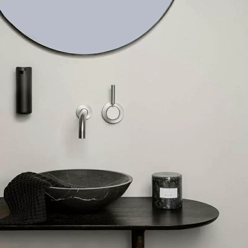 Bathroom wall hot sale soap dispenser