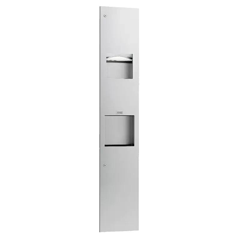 Paper Towel Dispenser Automatic Hand Dryer and Waste Bin Unit Bobrick