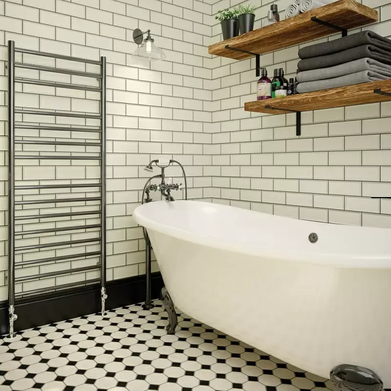 Black nickel towel best sale radiator