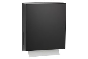 Black paper towel dispenser