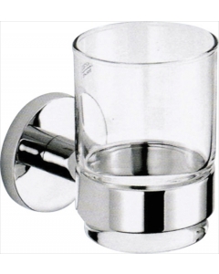 Prestige Glass Toothbrush Holder Chrome Plated Brass - NF16356B