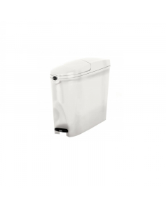 Prestige White Pedal Operated Feminine Hygiene Bin - 20L