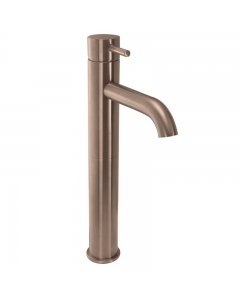 JTP Vos Single Lever Tall Basin Mixer Tap - Brushed Bronze image from the side - 21009ABRZ