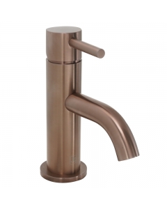 JTP Vos Single Lever Brushed Bronze Mini Basin Mixer Tap image of the side - 21025BRZ