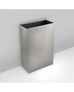 Synergise Stainless Steel Open Top Waste Bin 30 Litre AGAINST THE WALL - PL71MBS