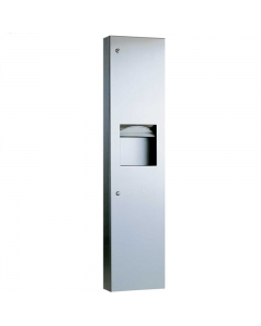 Semi Recessed Paper Towel Dispenser and Waste Bin 24L