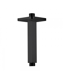 JTP Matt Black 150mm HIX Ceiling Shower Arm image on a plain white background - 38218MB