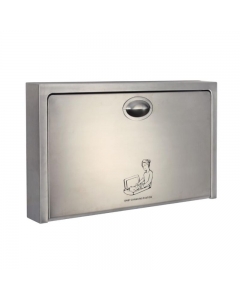 Prestige Clad Stainless Steel Baby Changing Table Closed Side Angle