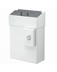 Prestige Mediq White Metal Sanitary Bin 10ltrs - 8255