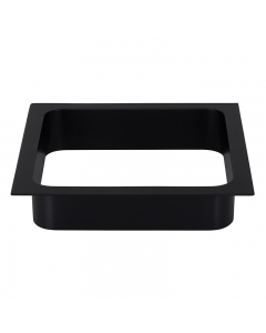 Prestige Sugatsune Square Waste Chute Smooth Matt Black - 170mm