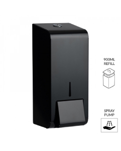 Opal Matt Black Steel 900ML Sanitiser Soap Dispenser