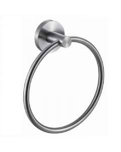 Brushed Stainless Steel Towel Ring 175mm