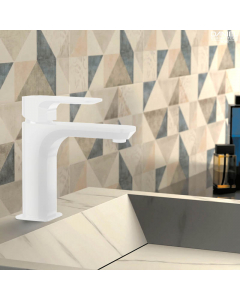 DANIEL Tiara Basin Mixer Tap Matt White