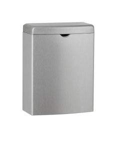 Bobrick ConturaSeries Surface-Mounted Satin Stainless Steel Sanitary Bin 3.8L Plain Image