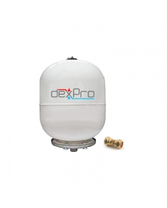 Dexpro Delux 2ltr Expansion Vessel With Check Valve image on a white background - DXUKIT1