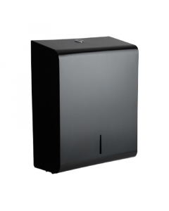 Opal Black Matt Large Hand Towel Dispenser