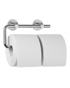 Chrome Nickel Stainless Steel Double Toilet Roll Holder - AC252