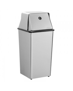 Bobrick Floor-Standing Waste Bin With Top 49.2L on a white background - B2250