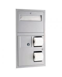 Recessed Universal Toilet Compartment Combination Unit