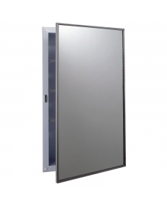 Recessed Steel White Enamel Washroom Storage Cabinet 