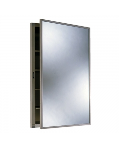 Recessed Washroom Storage Cabinet Stainless Steel